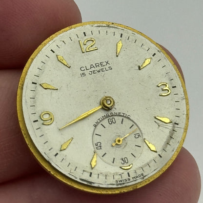 28.9mm Clarex Peseux 170 Balance Ok Watch Movement Swiss Vintage PARTS SPARES