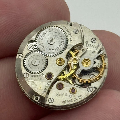 19.7mm Cyma R.424 Sub Seconds Manual Wind Watch Movement Swiss Vintage PARTS