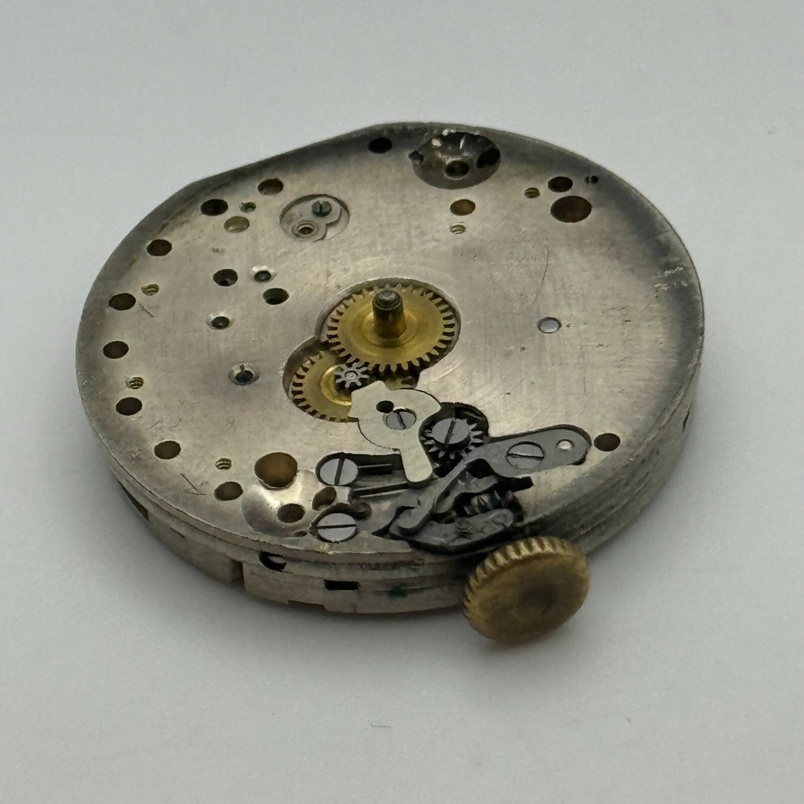 27.3mm Mens Unidentified 15 Jewels Trench Watch Movement Manual Wind Swiss PARTS