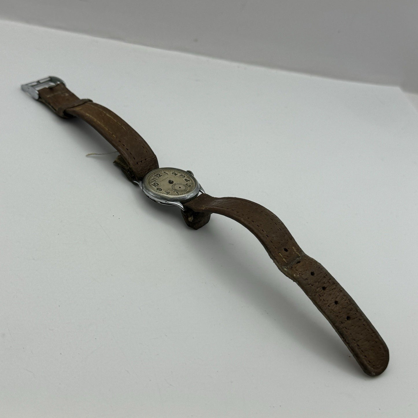 26mm Running ROLEX Snowite Rolco Vintage Military Style Watch 15 Rubies RESTORE