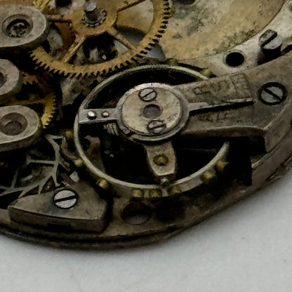 23.6mm Buren 10 1/2N Manual Wind Partial Watch Movement Swiss Vintage PARTS