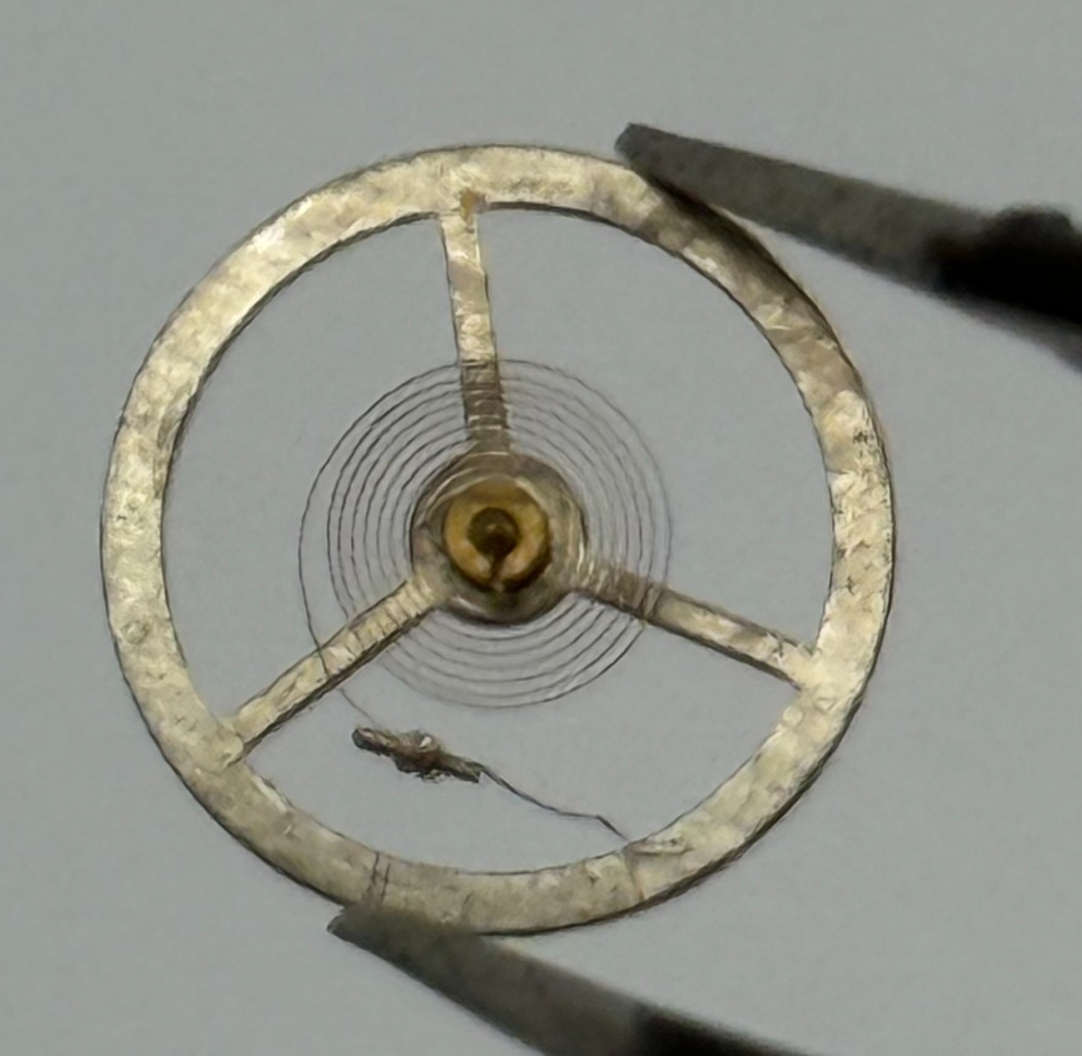 EB 1197 Balance Wheel Complete And Spring  10½’’’ 109 M Watch Movement Parts 