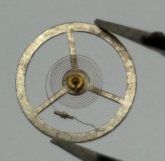 EB 1197 Balance Wheel Complete And Spring  10½’’’ 109 M Watch Movement Parts 