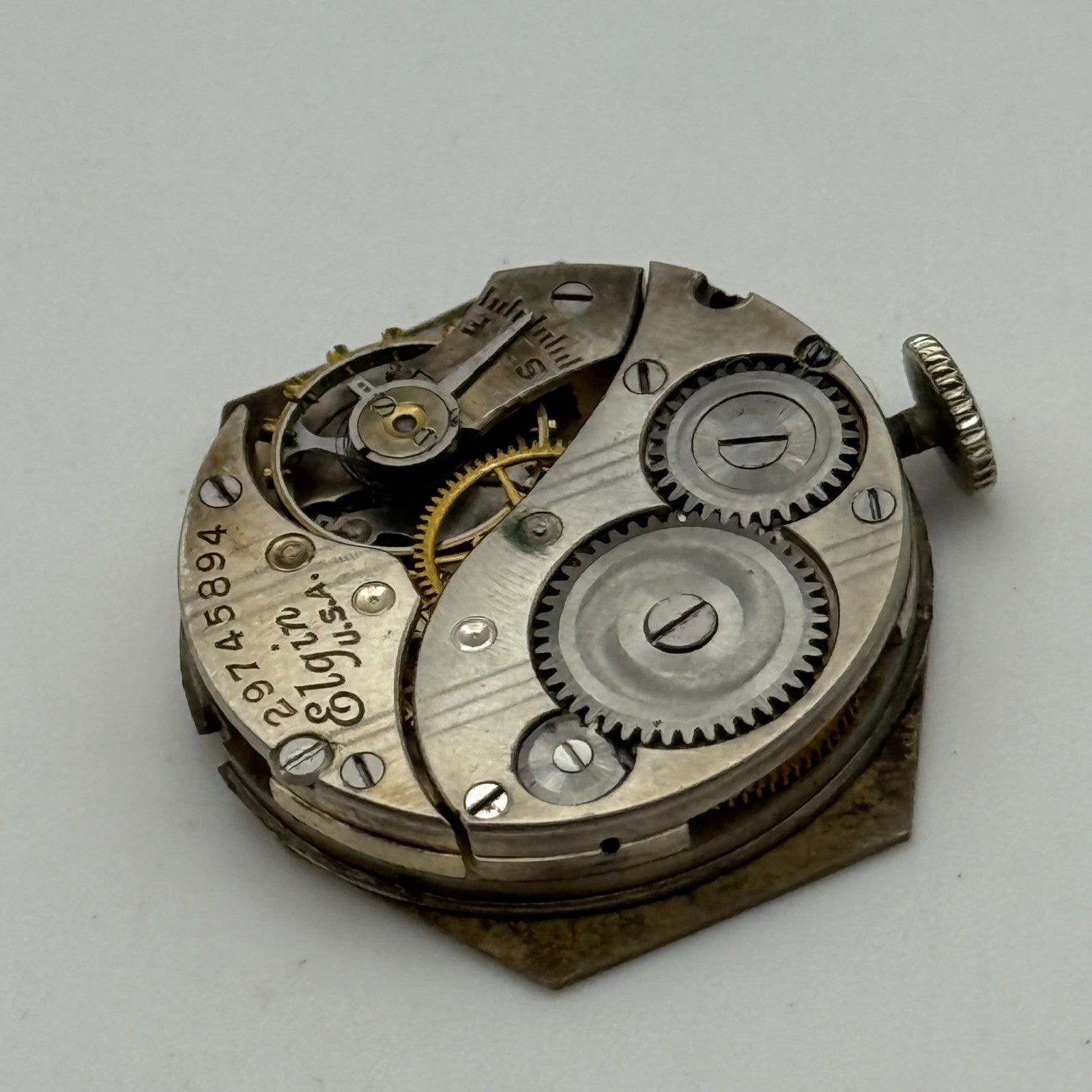 1927 Vintage 10/0s Elgin 447 Model 4 American Watch Movement PARTS REPAIR SPARES