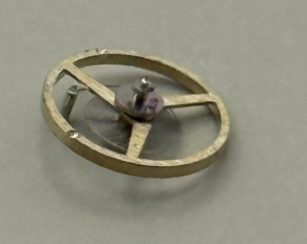 FEF 6620 Balance Wheel Complete And Spring 5½’’’ 1449 M Watch Movement Parts NOS