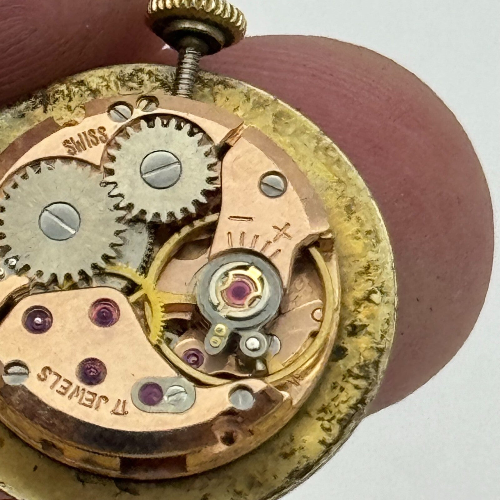 19.7mm Running Waltham ETA 2412 Ladies Manual Wind Swiss Watch Movement PARTS