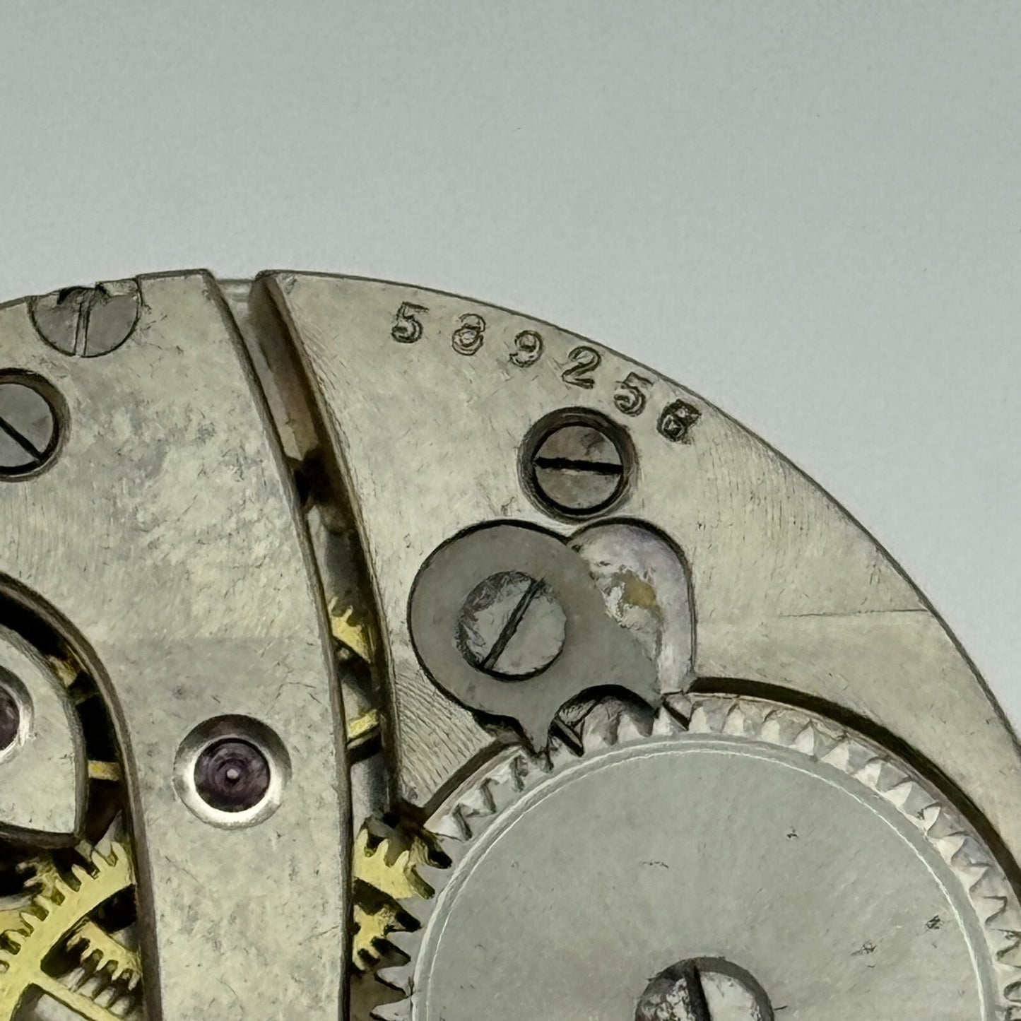 42.9mm Vintage Open Face Erlim Swiss Balance Ok Pocket Watch Movement PARTS