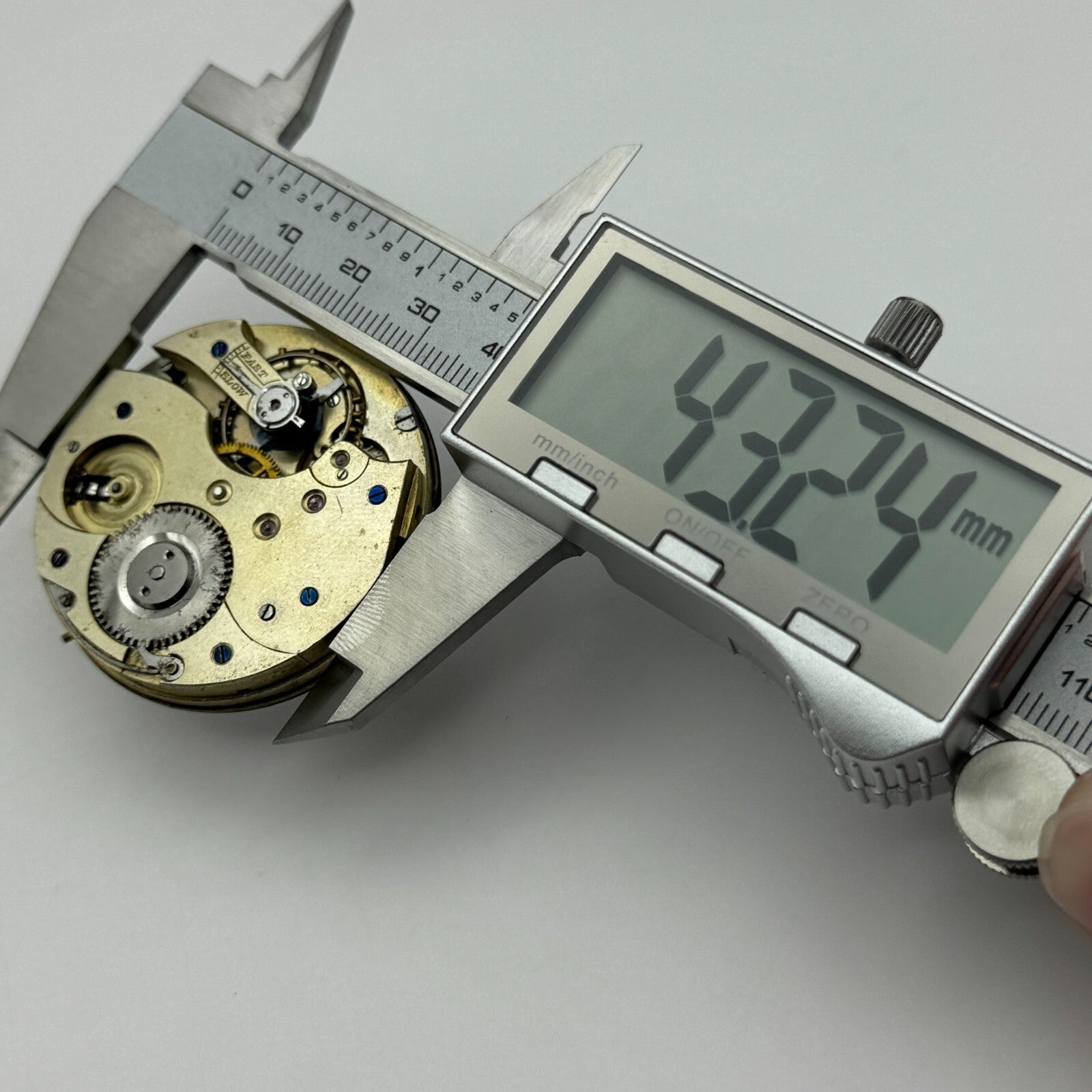 45mm Open Face Unidentified Swiss Pocket Watch Movement PARTS REPAIR SPARES