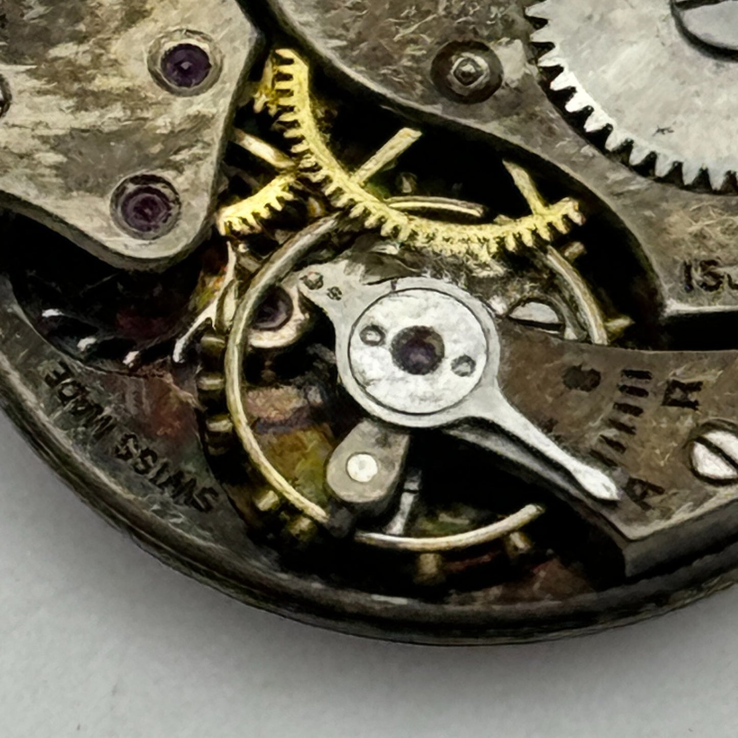 22mm Trojan 9 3/4 Swiss 15 Jewels Trench Watch Movement Manual Wind PARTS SPARES