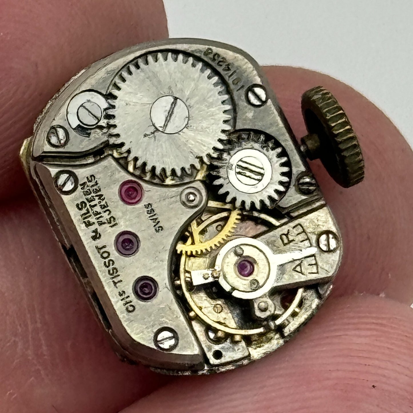 13.5mm Tissot 13.6 Swiss 15 Jewels Manual Wind Ladies Watch Movement PARTS