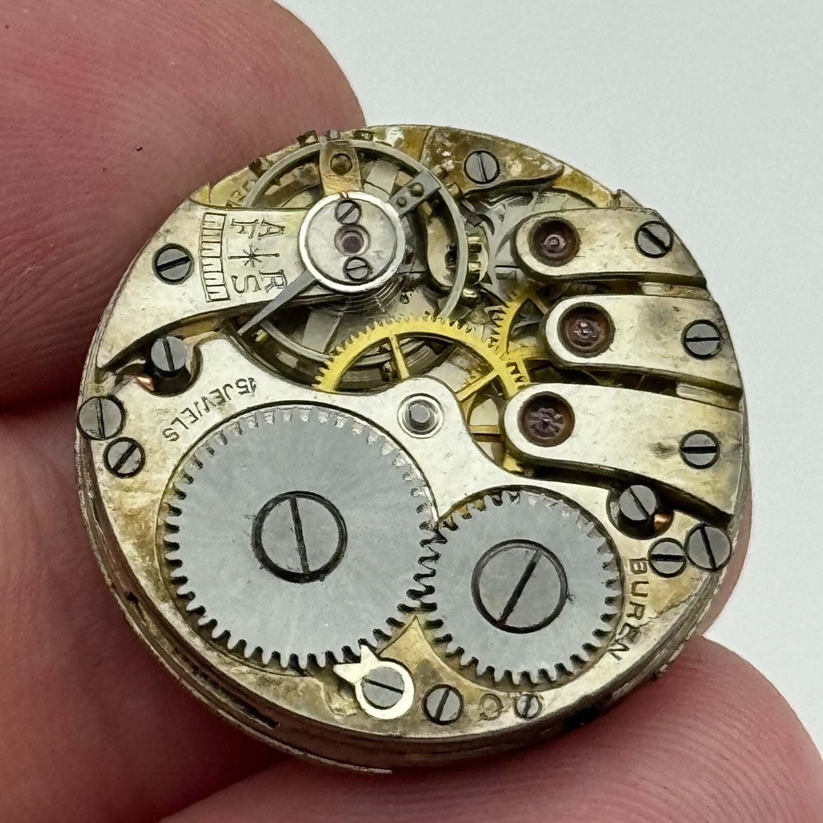 23.6mm Buren C 15 Jewels Balance Intact Manual Wind Swiss Watch Movement PARTS