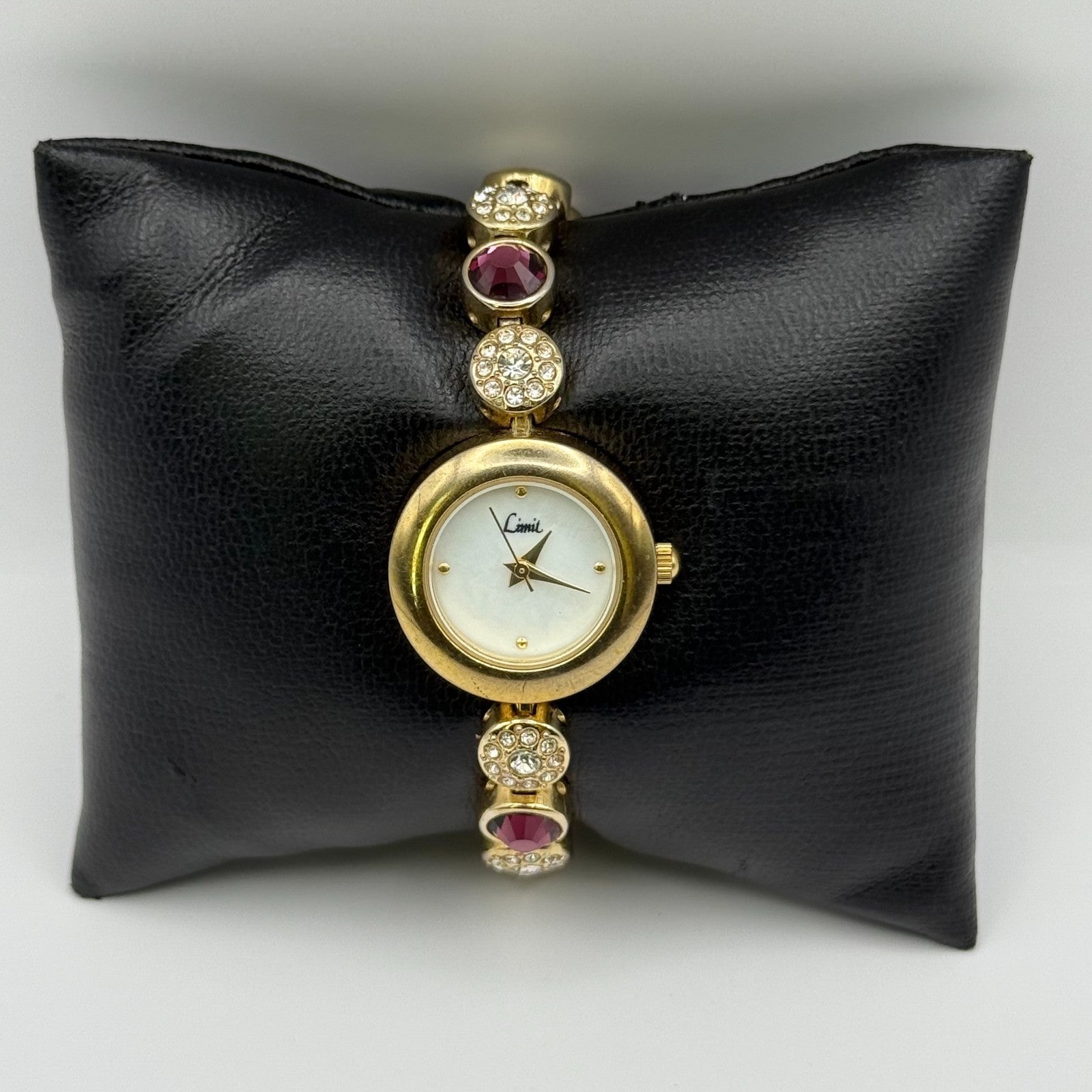 Limit Ladies Quartz Watch Mother of Pearl Dial Crystal Accent Working 22mm