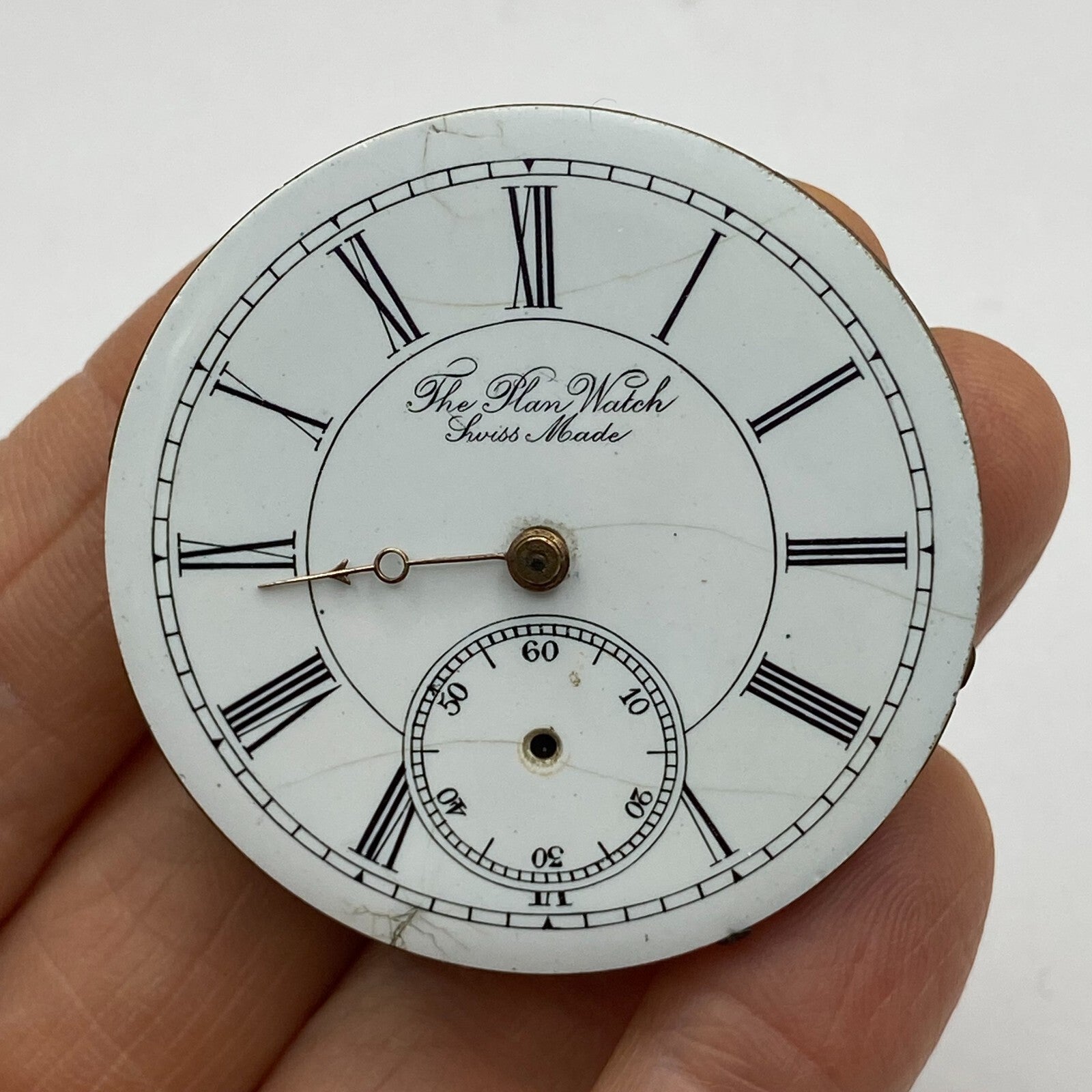 45.6mm Antique The Plan Watch Swiss Made Pocket Watch Movement PARTS REPAIR