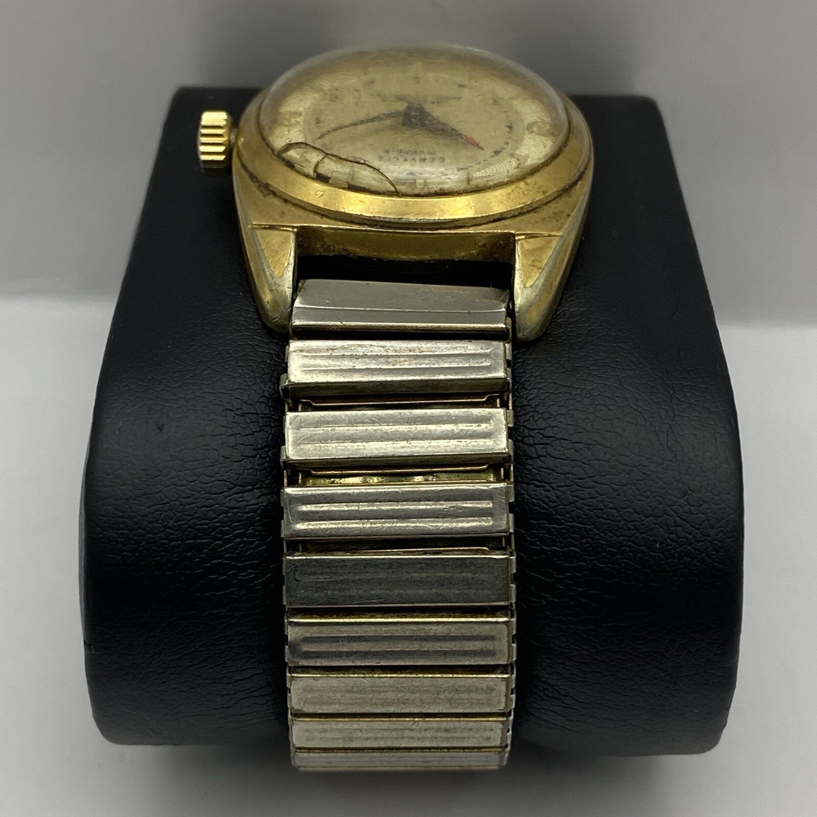27mm Ladies Manual Wind Corvette Shock Protected Watch To Repair NON WORKING