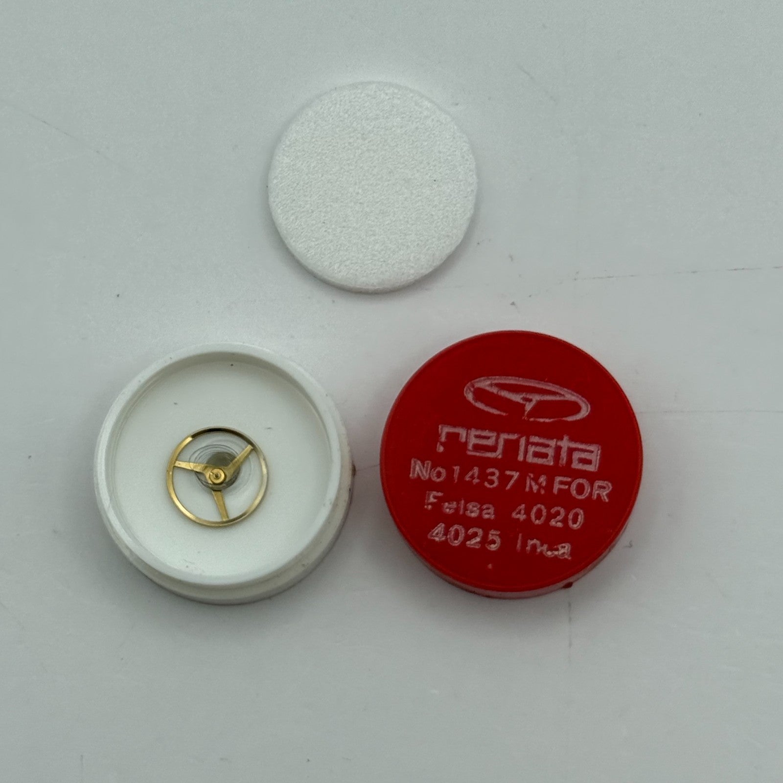 Felsa 4020 4025 Balance Wheel Complete And Spring 1437 M Watch Movement Parts 