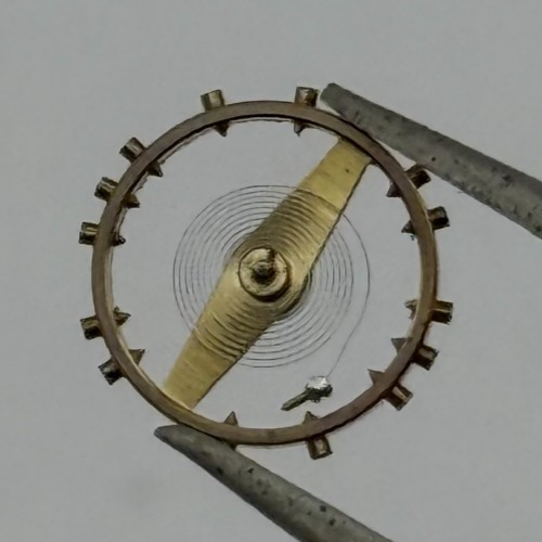 AS 1240 Balance Wheel Complete And Spring 8 3/4''' 49 M Watch Movement Parts NOS