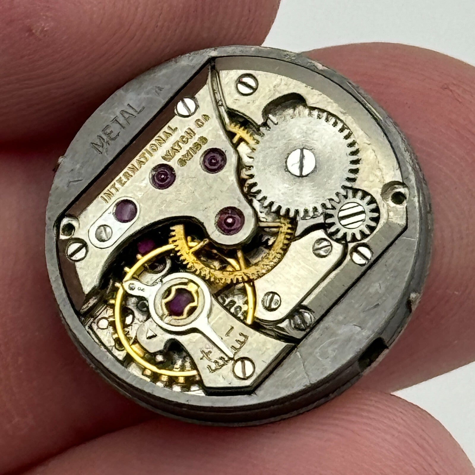 19mm International Watch Co IWC Cal C.41 Manual Wind Swiss Watch Movement PARTS