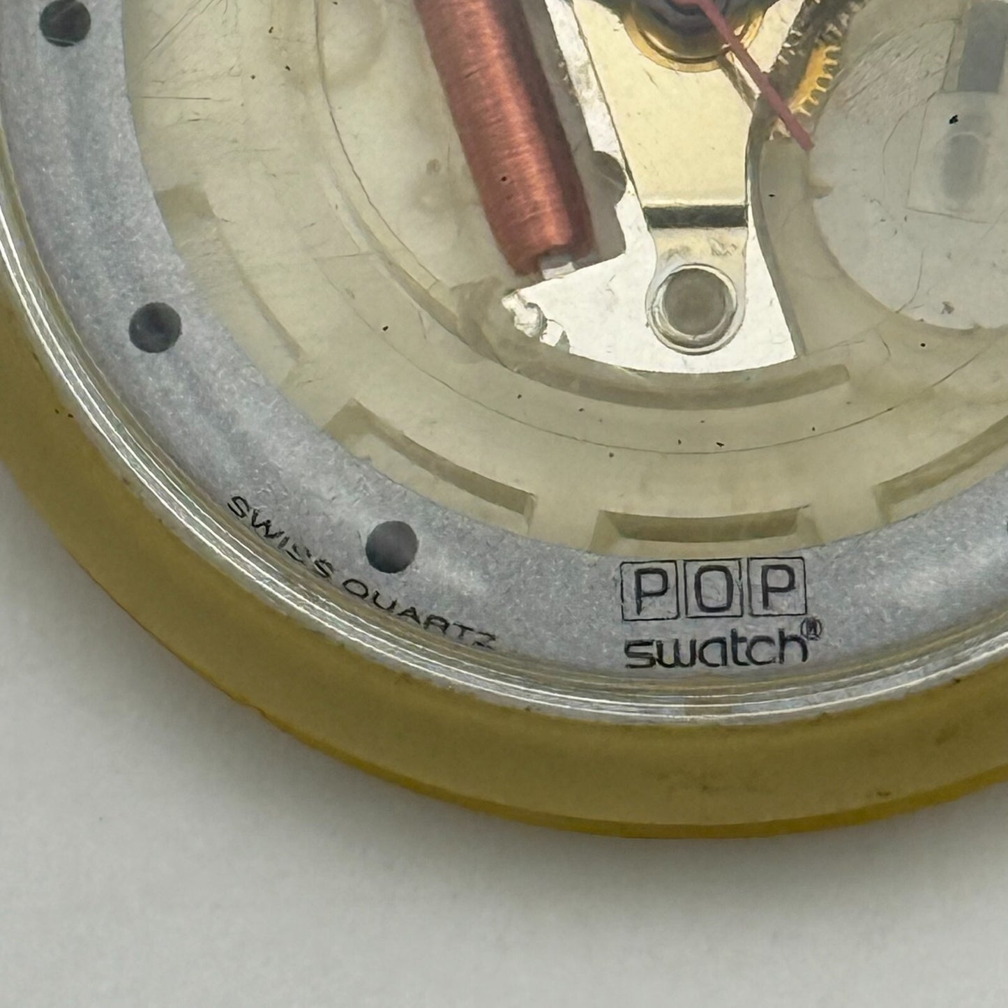 39mm Vintage 1987 Swatch Pop BK102 Hot Turq Watch UNTESTED PARTS REPAIR