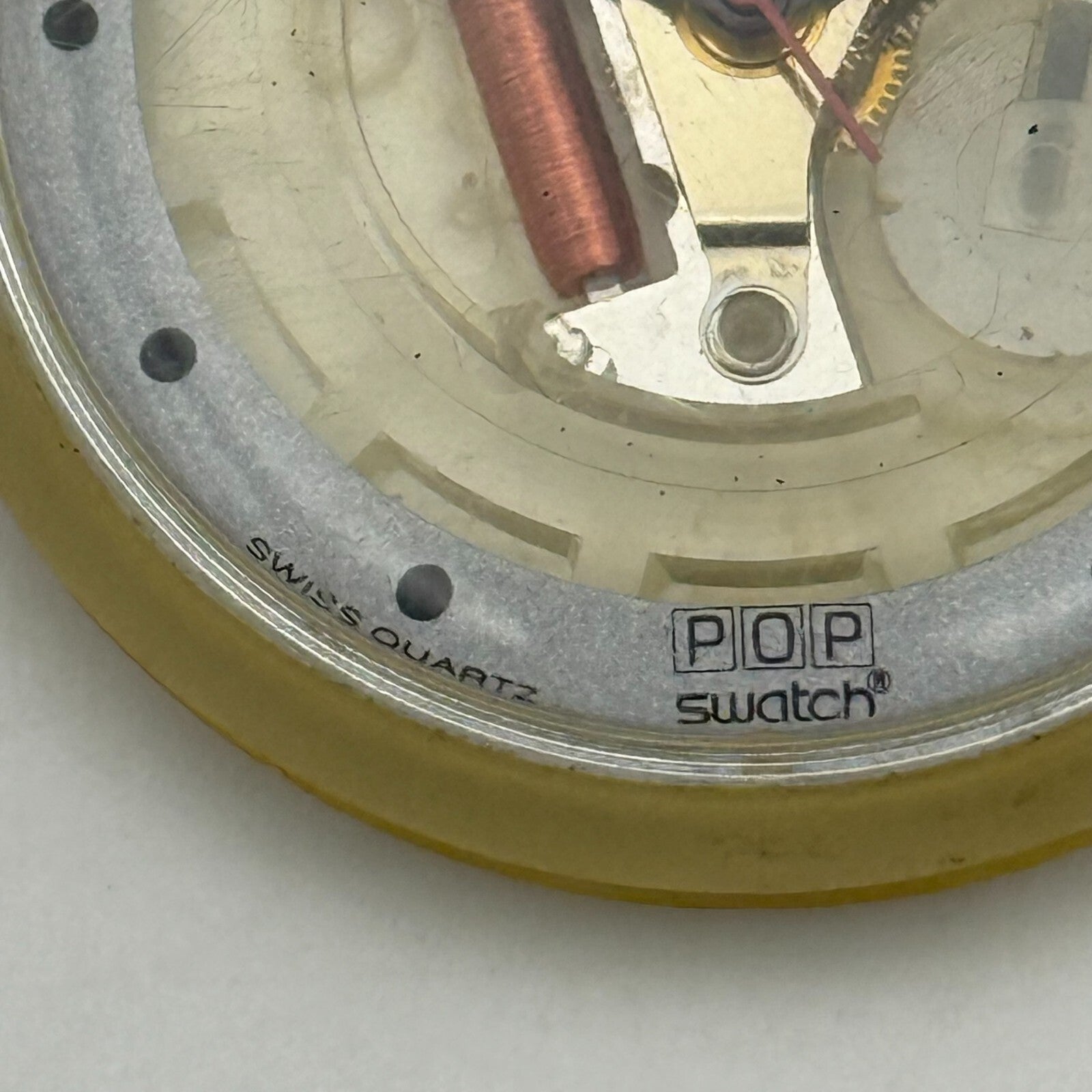 39mm Vintage 1987 Swatch Pop BK102 Hot Turq Watch UNTESTED PARTS REPAIR