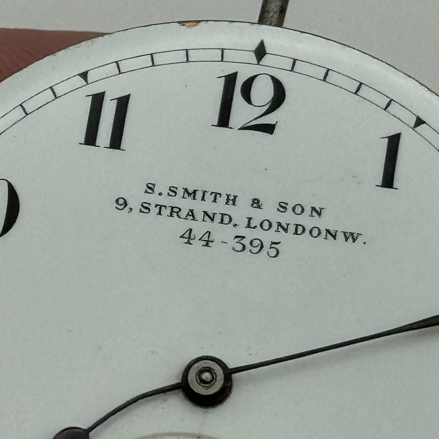 43mm S Smith & Son 9 Strand London Vintage Open Face Pocket Watch Movement PARTS