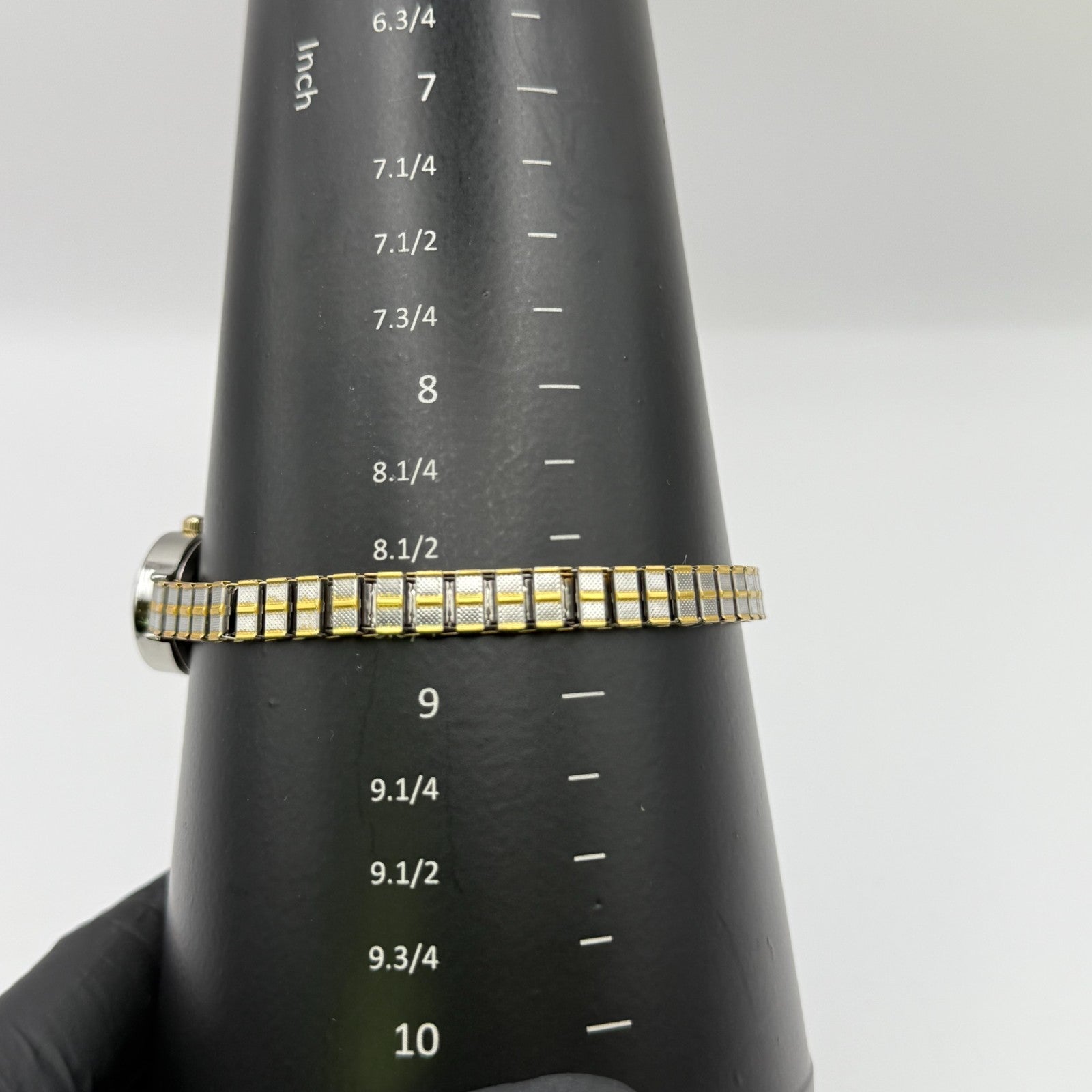 Philip Mercier Ladies Quartz Watch Two Tone Stretch Band Working 19mm