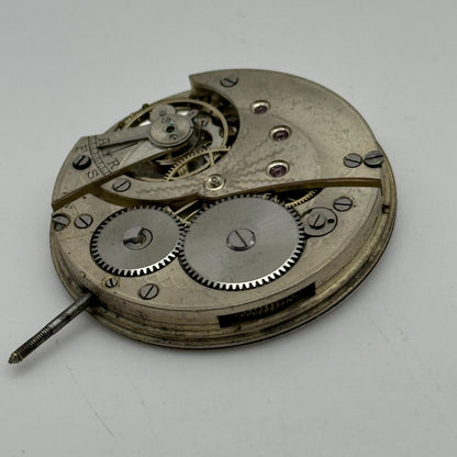 43mm S Smith & Son 9 Strand London Vintage Open Face Pocket Watch Movement PARTS