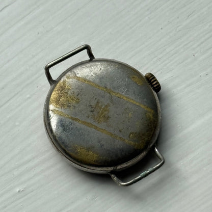 26mm Vintage Medana Trench Style Partial Swiss Manual Wind Watch PARTS / REPAIR