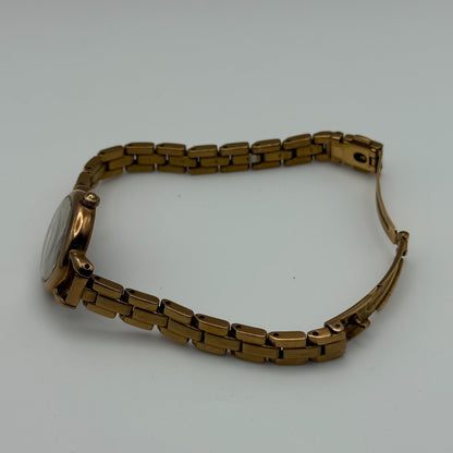 Seiko Wired Solar V117A Ladies Quartz Watch Gold Tone Bracelet 23mm UNTESTED