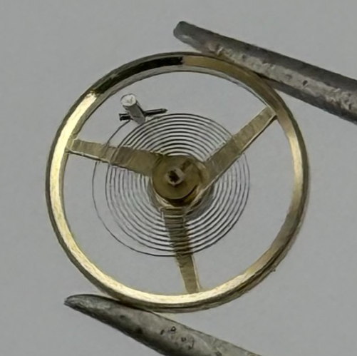 AS 1977-2 Balance Wheel Complete And Spring  1831 M Watch Movement Parts NOS