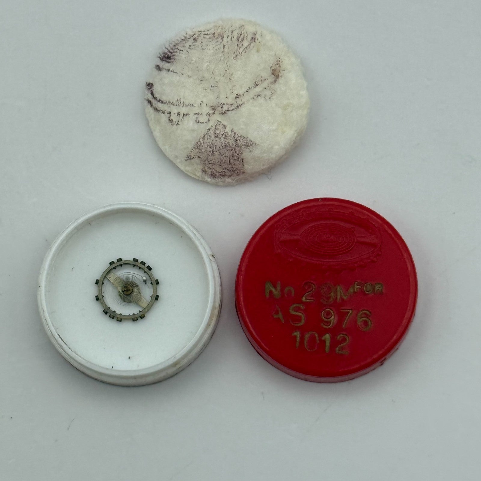 AS 976 1012 Balance Wheel Complete And Spring  29 M Watch Movement Parts NOS