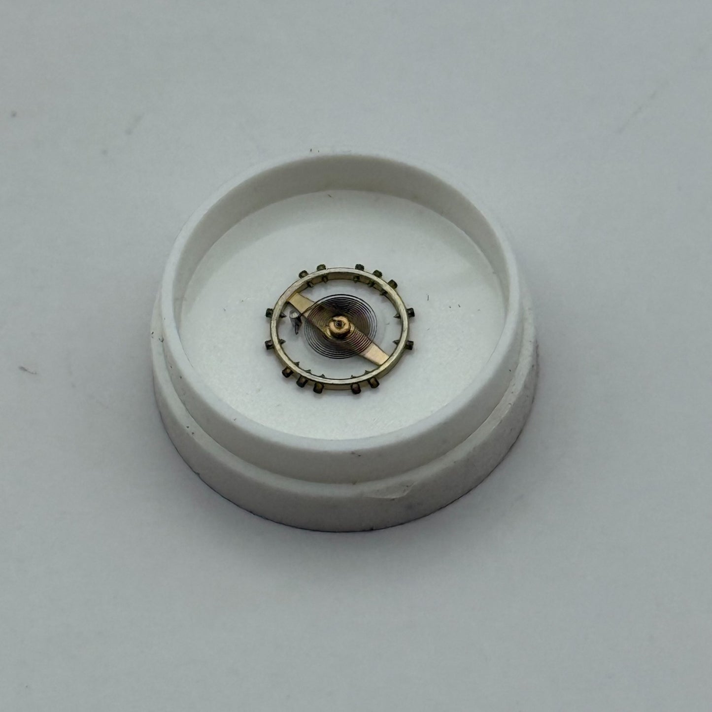 ETA 2412 Balance Wheel Complete And Spring 6 3/4''' 1257 M Watch Movement Parts 