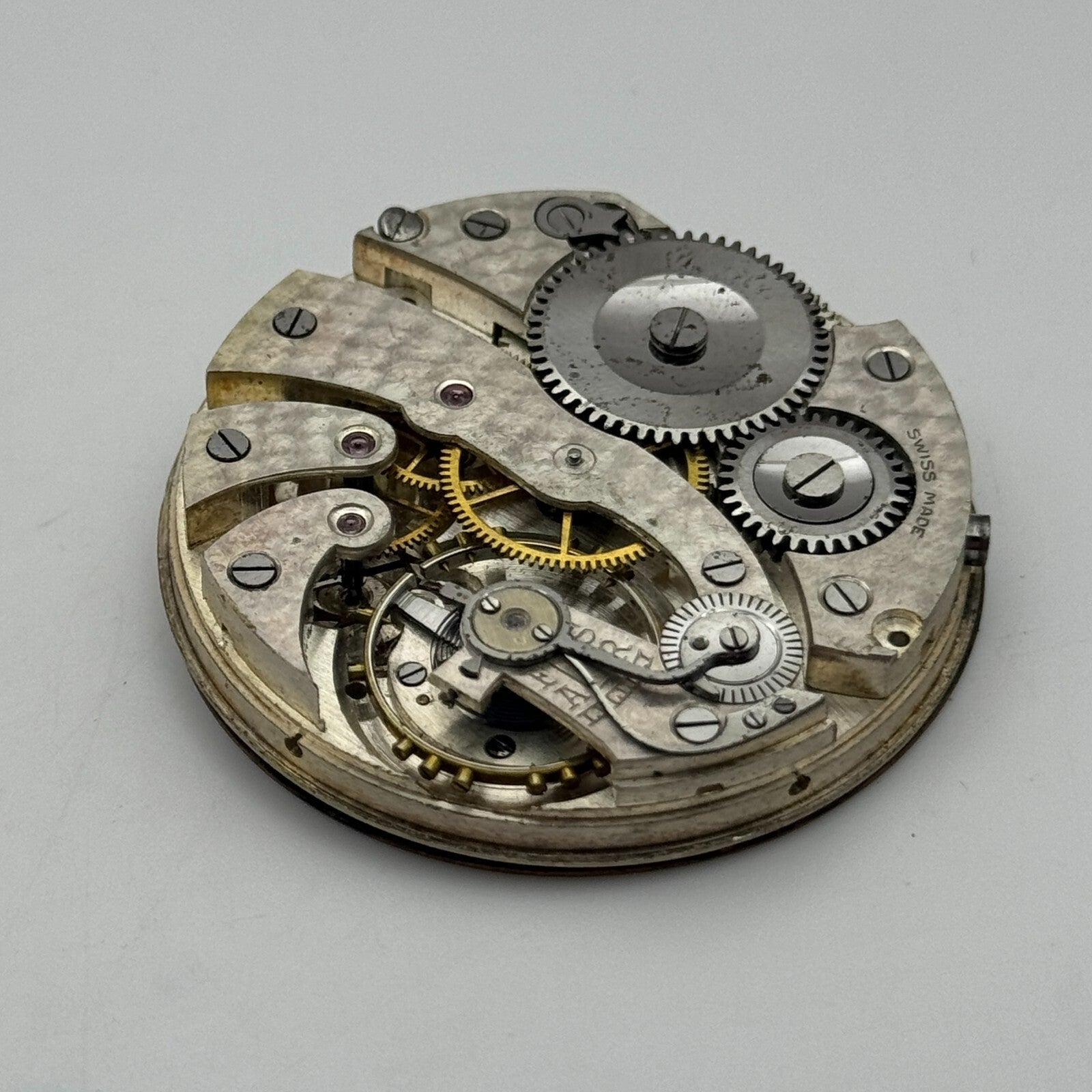 43mm High Grade Open Face W Hinds London LTD Pocket Watch Movement PARTS