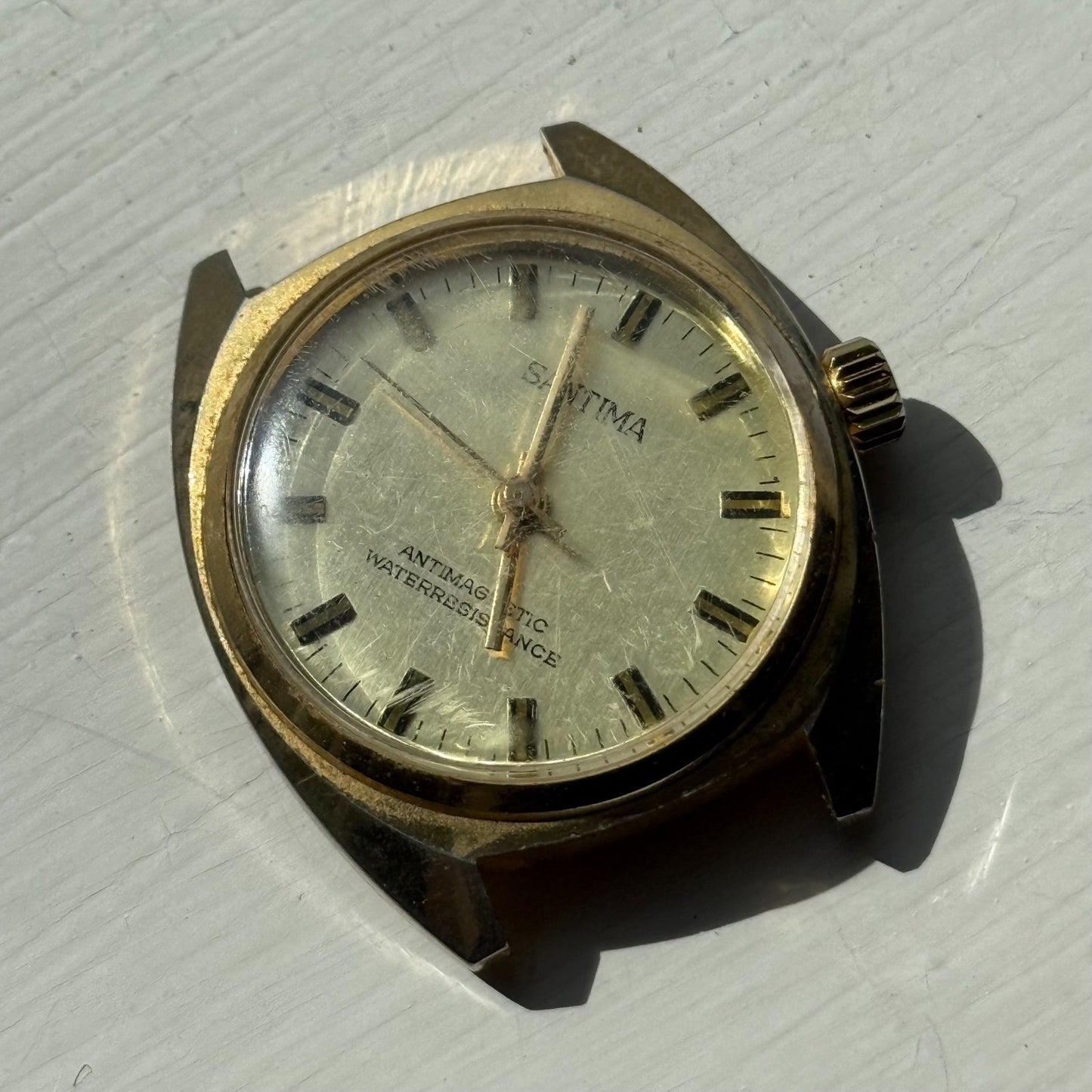 35mm Men's Vintage Santima EB 8501.76 8503.76 Running Manual Wind Watch PARTS