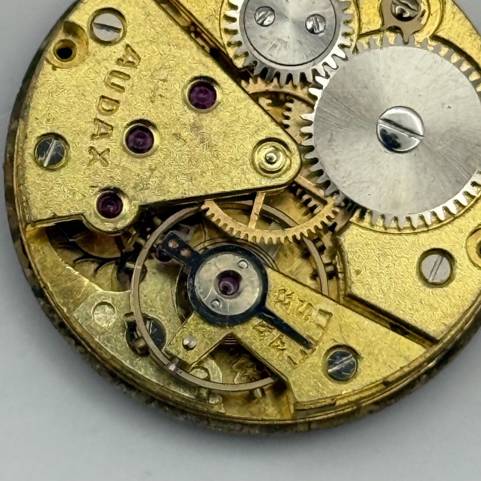 Audax 180 Watch Movement Manual Wind Vintage Swiss Parts Repair Spares 24.4mm