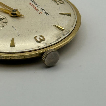 Smiths Astral National 15 60461E Watch Movement Manual Wind Vintage Parts 31.9mm