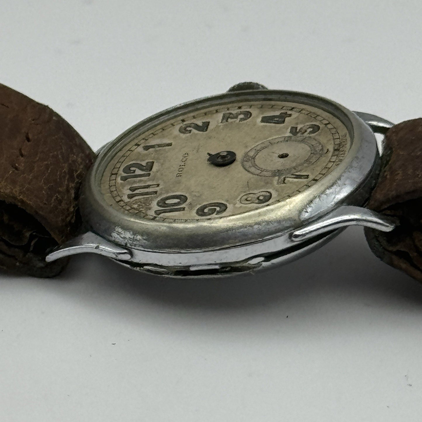 26mm Running ROLEX Snowite Rolco Vintage Military Style Watch 15 Rubies RESTORE