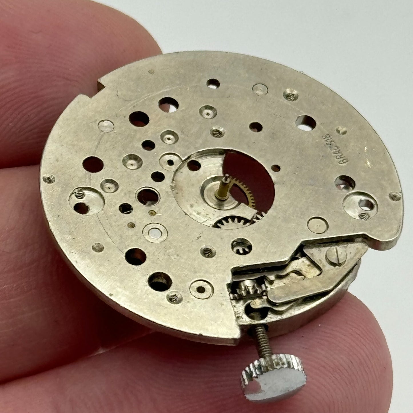 31.1mm Men's Brac 518 Manual Wind Partial Watch Movement Vintage Swiss PARTS