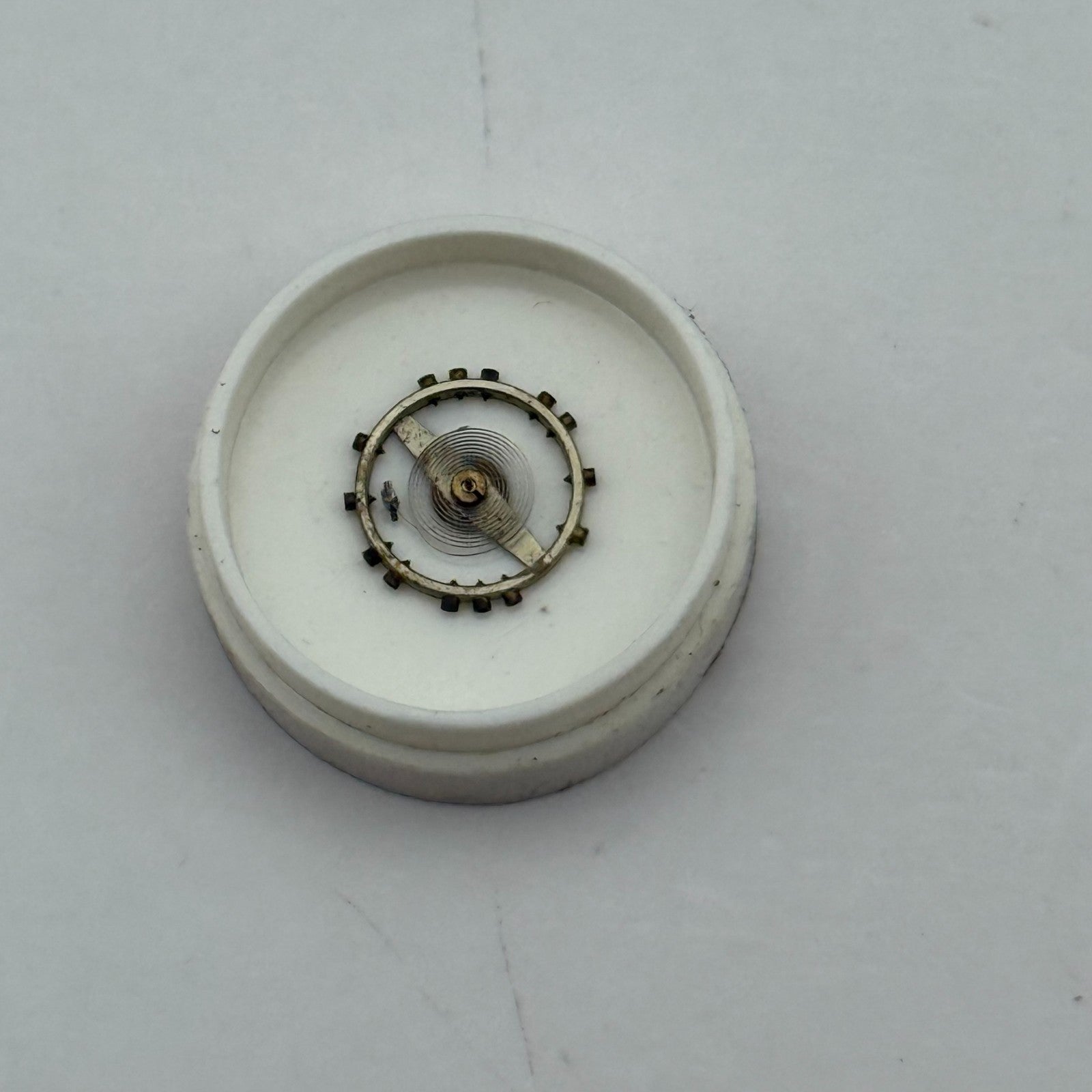 FHF 75 Balance Wheel Complete And Spring 5 1/4''' 203 M Watch Movement Parts NOS