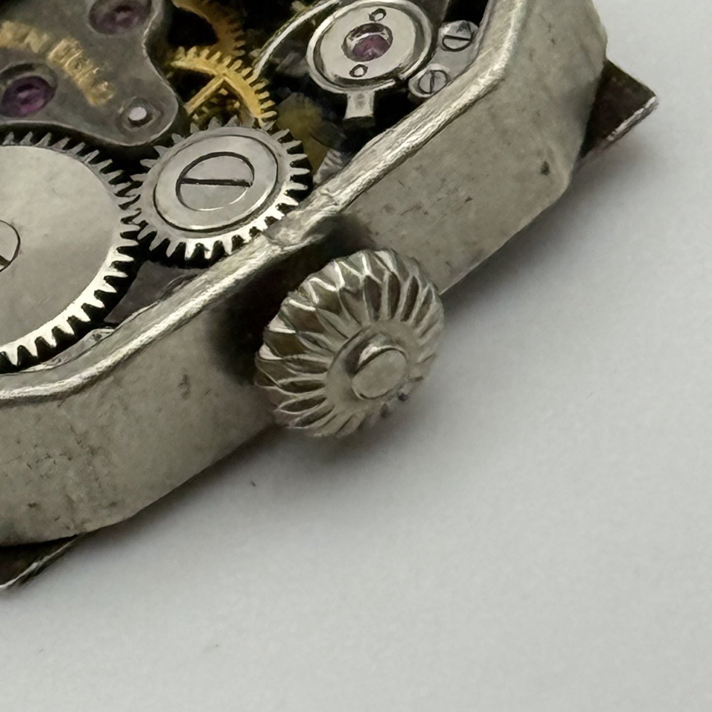 13.1mm Vintage Gruen Guild 15 Jewels Manual Wind Watch Movement PARTS REPAIR