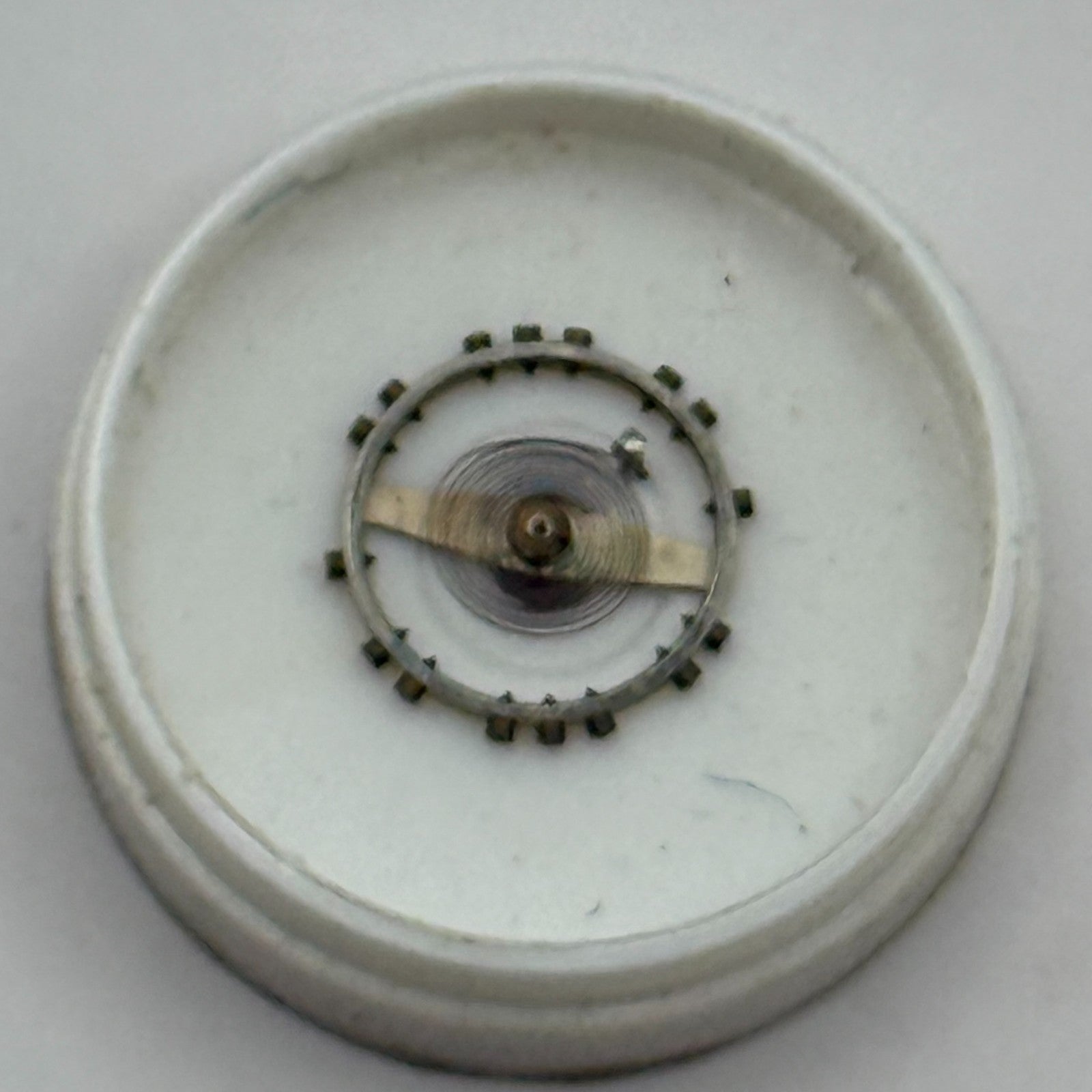 PUW 49 Balance Wheel Complete And Spring 5 1/4''' 371 Watch Movement Parts NOS