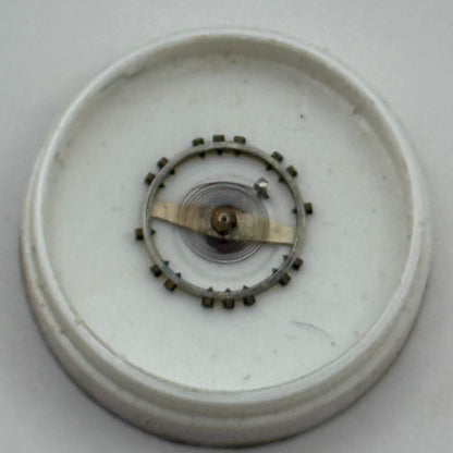 PUW 49 Balance Wheel Complete And Spring 5 1/4''' 371 Watch Movement Parts NOS