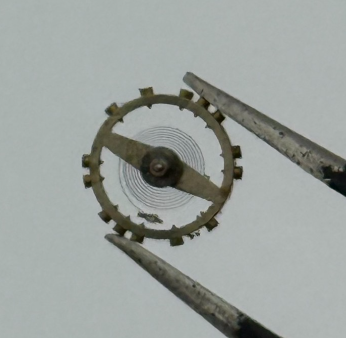 AS 976 1012 Balance Wheel Complete And Spring  29 M Watch Movement Parts NOS