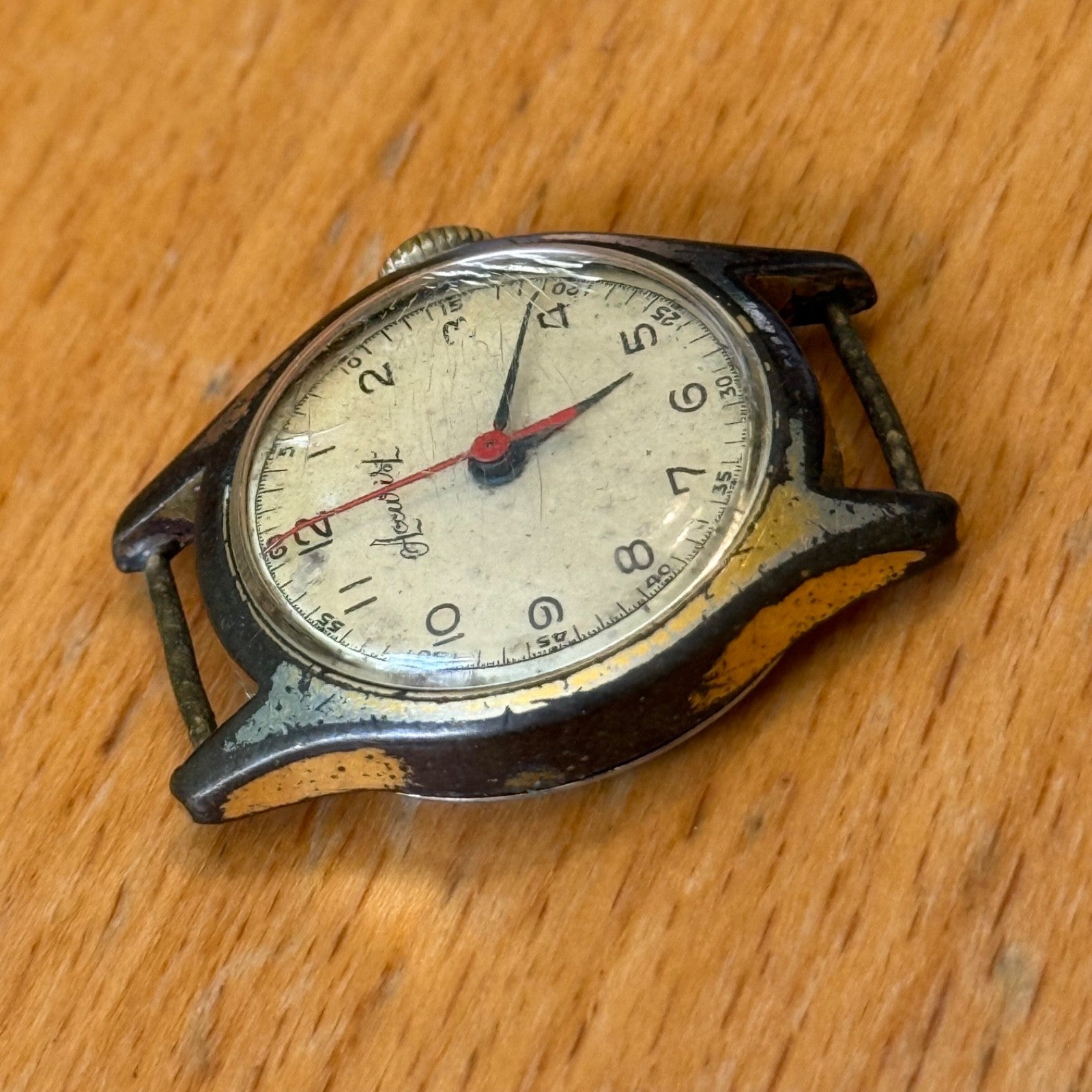 22mm Vintage Accurist Sweep Seconds 15 Jewels Manual Wind Watch PARTS / REPAIR