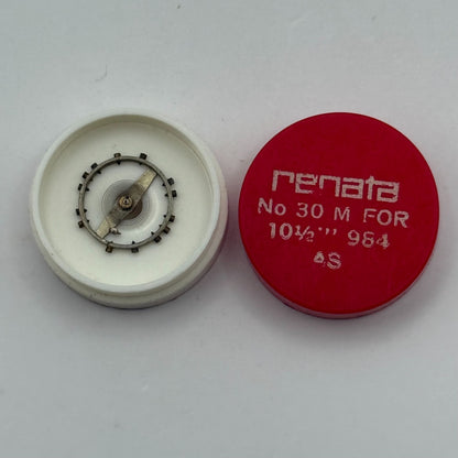 AS 984 Balance Wheel Complete And Spring 10 1/2''' 30 M Watch Movement Parts NOS