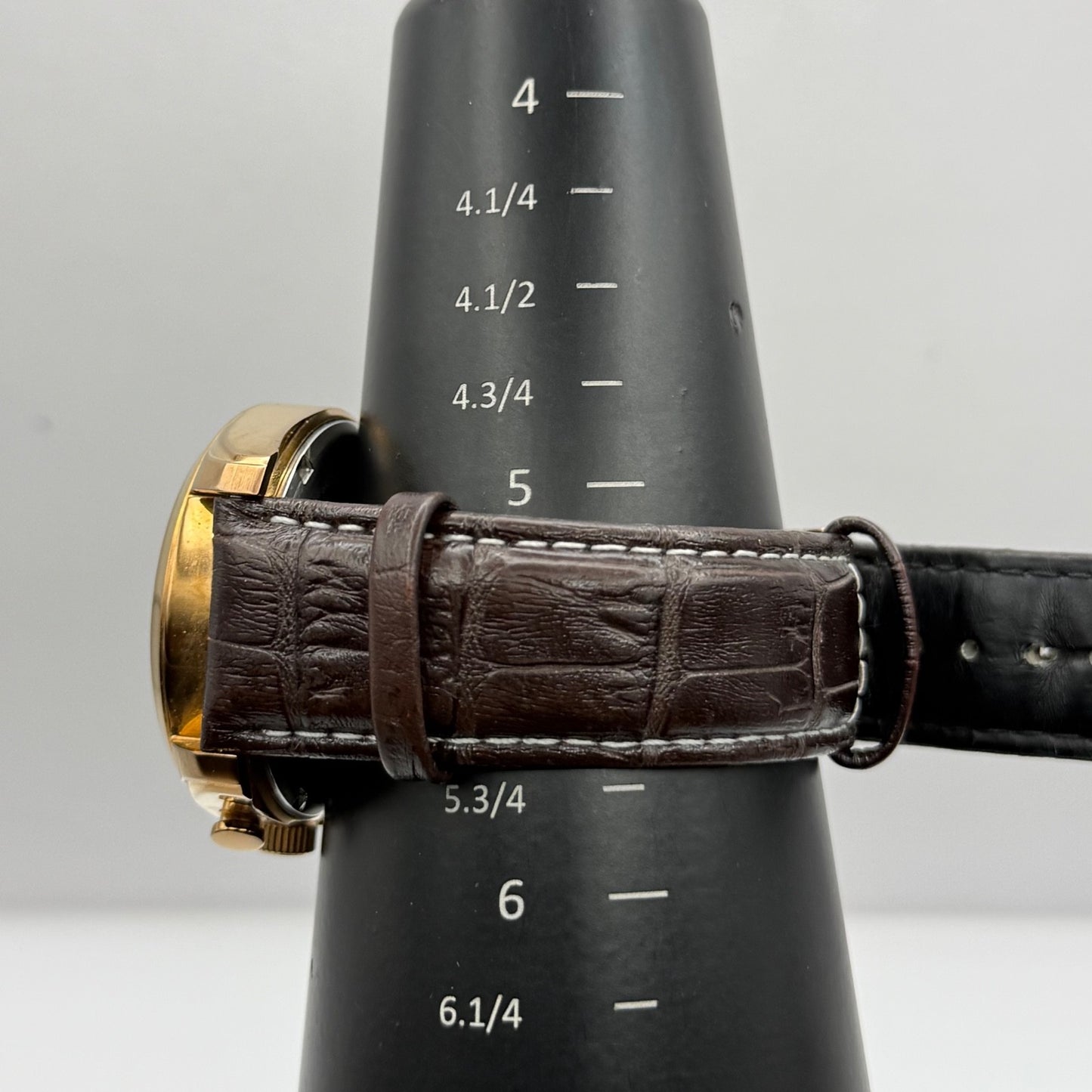 Lorus Chronograph Mens Watch 100M Quartz VD53-X024 Leather Strap 43mm Japan