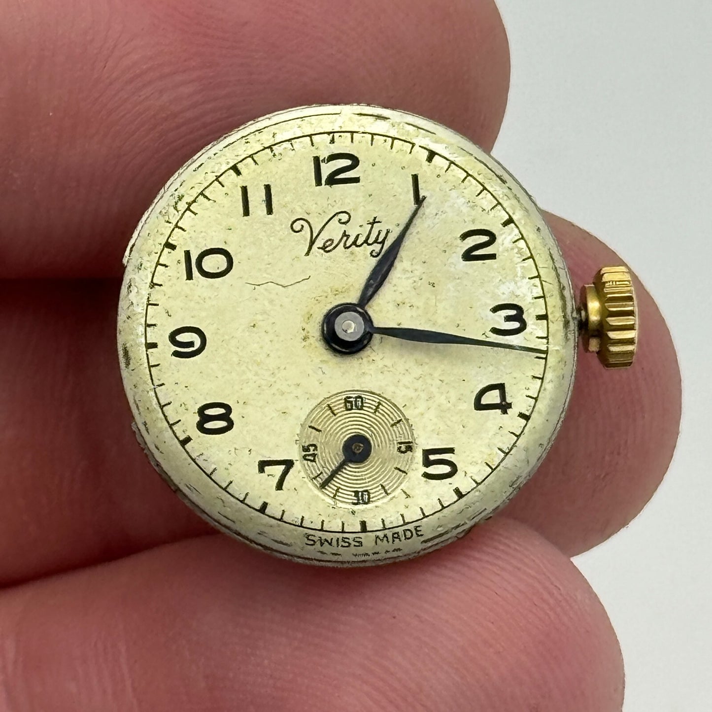 19.7mm Running Verity ETA 980 Sub Seconds Manual Wind Swiss Watch Movement PARTS