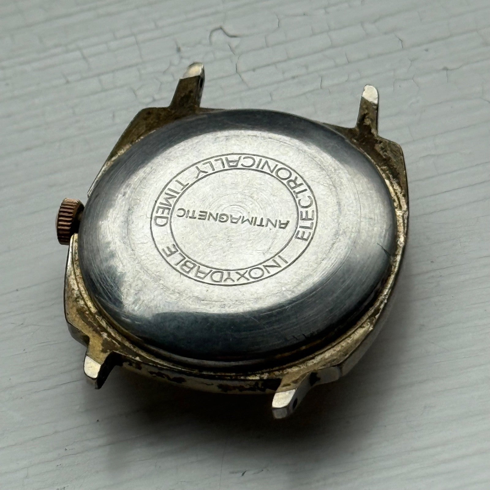 35mm Vintage Ruhla UMF 24-00 Made In GDR Manual Wind Date Watch PARTS / REPAIR