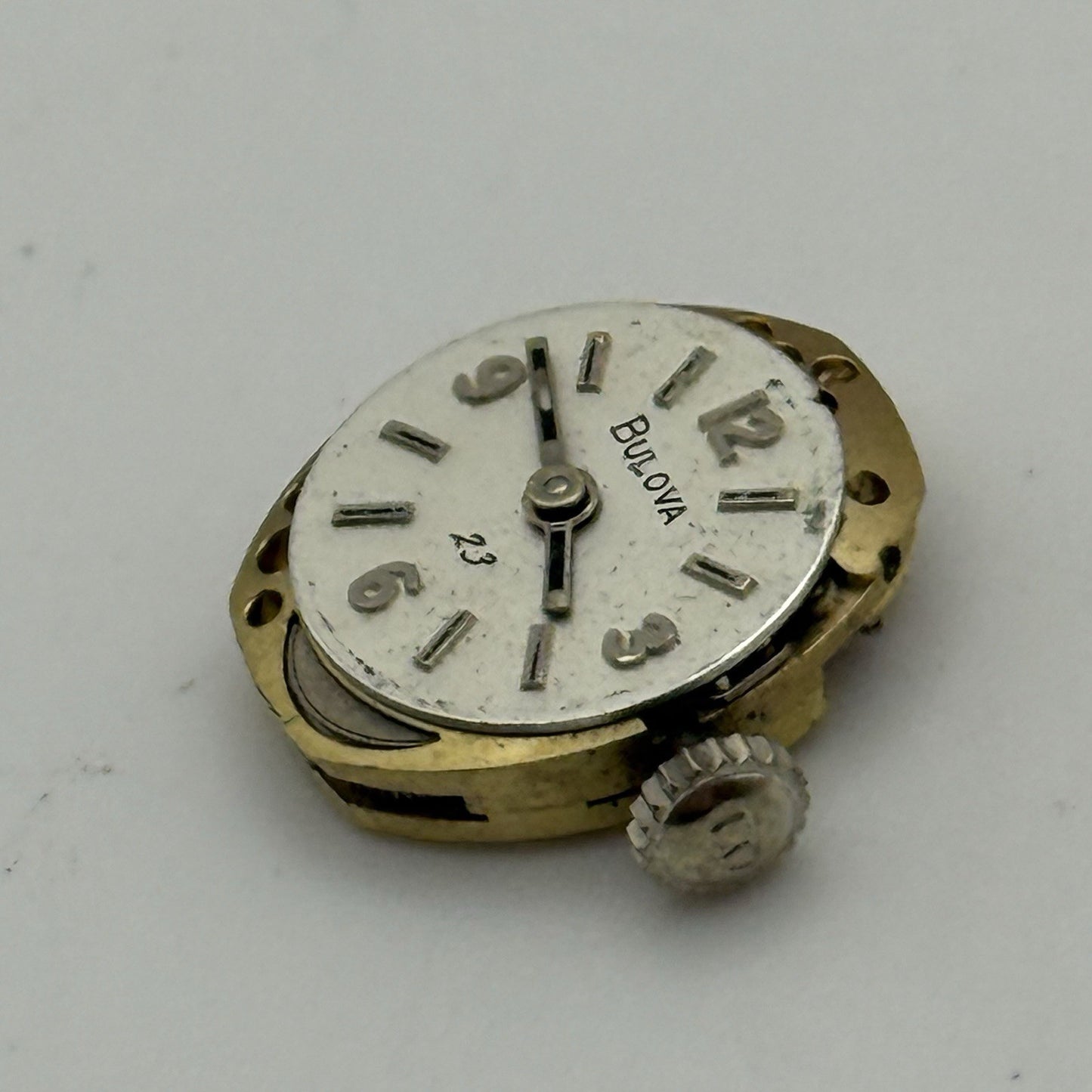 13.1mm Vintage Ladies Bulova 5BD Manual Wind Swiss Watch Movement PARTS REPAIR