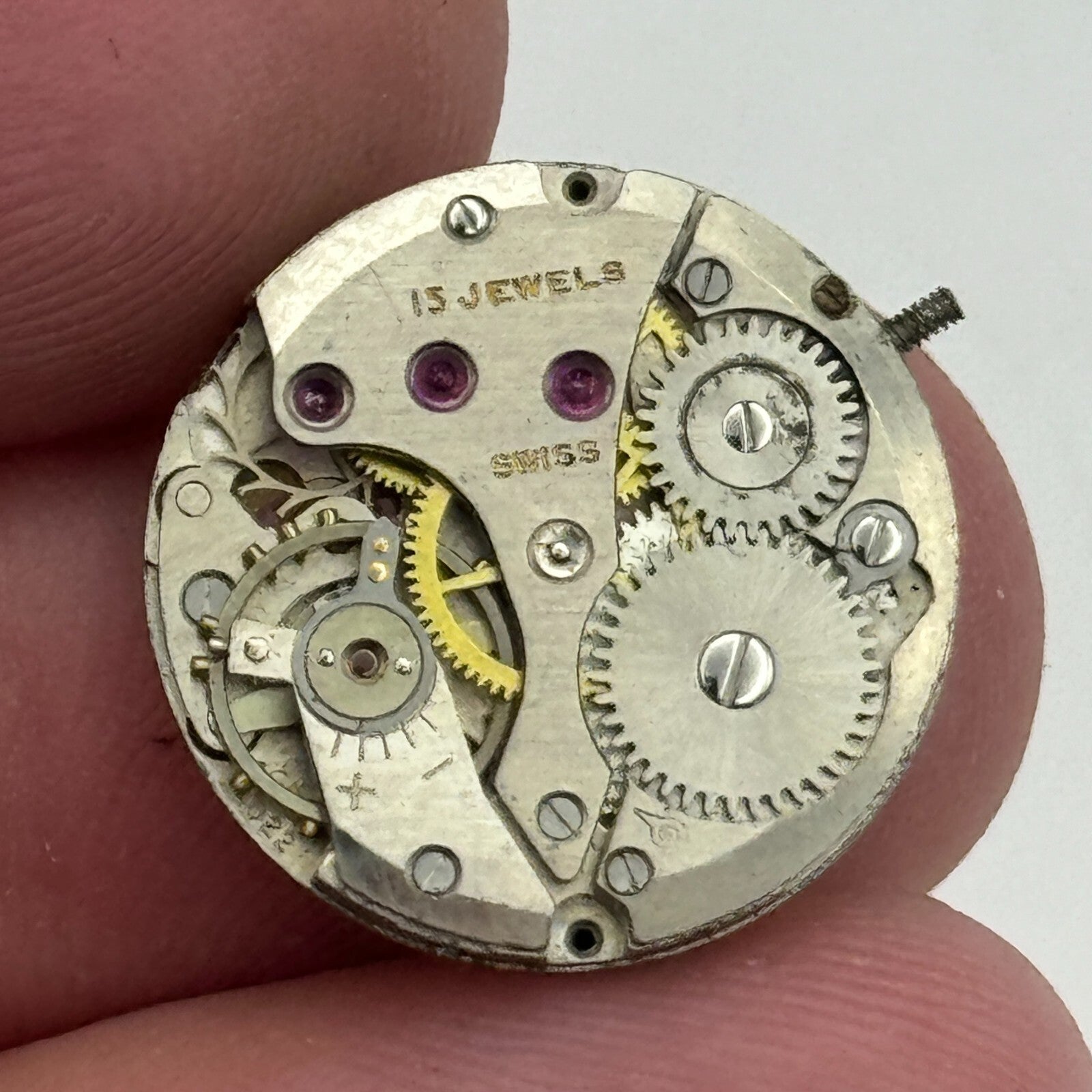17.4mm Prefect Felsa F 4022 Manual Wind Watch Movement Swiss Vintage PARTS SPARE