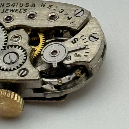Elgin Grade 541 Model 2 Watch Movement 1951 21/0s American Parts Repair Ladies